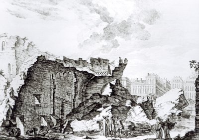 Tower of San Roque, Lisbon After the Earthquake of 1755 by French School